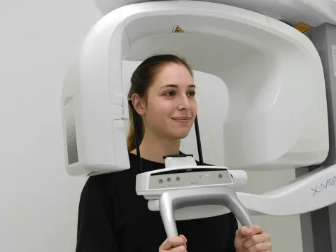 3D CT scanner in use at the clinic